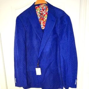 Robert Graham Limited Edition Blue Jacquard Sport Coat